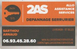 serrurier allo assistance services logo carte de visite